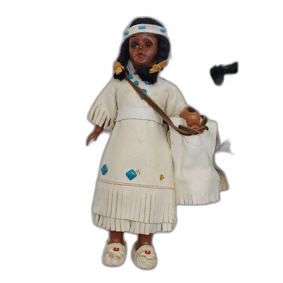 Vintage Native American Women Dolls Set of 3 - Picture 2 of 6